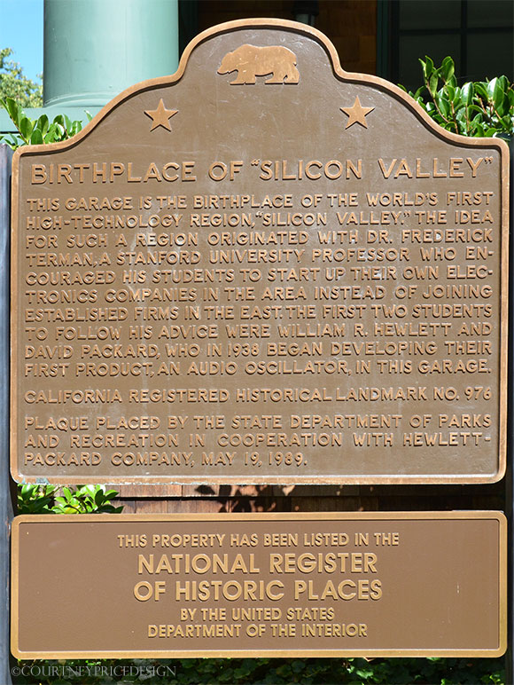 HP Garage - Landmark #976, Silicon Valley on www.CourtneyPrice.com #girlTECH